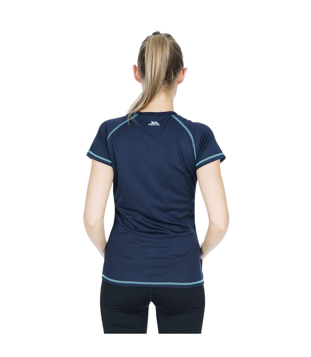 T-shirt De Sport Viktoria Femme Bleu Marine Trespass-4
