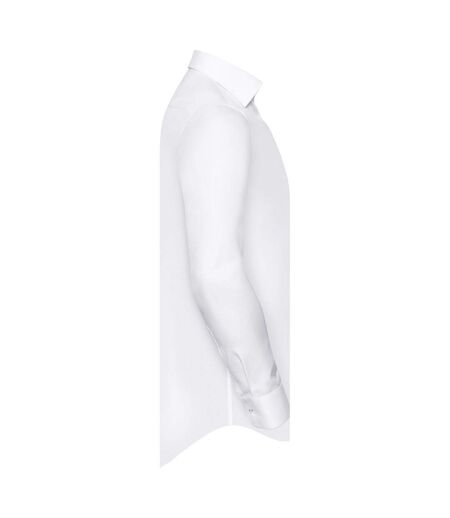 Chemise Formelle Homme Blanc Argenté Gris Foncé Russell Collection