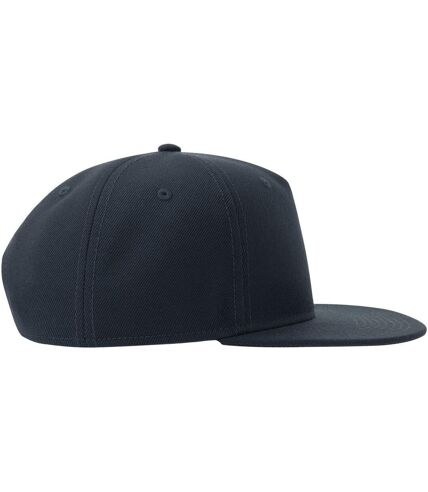 Atlantis Unisex Adult 5 Panel Snapback Baseball Cap (Navy)