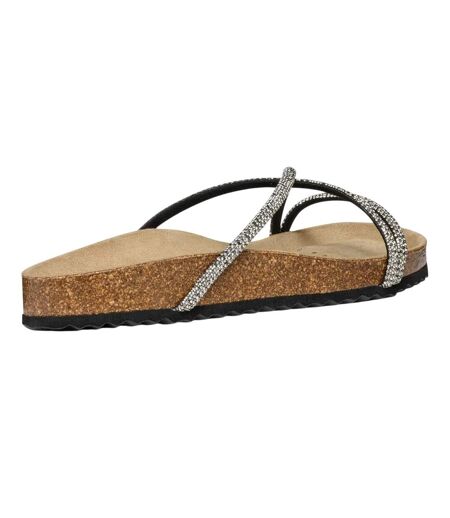Sandales D Brionia R Femme Noir Argenté Geox