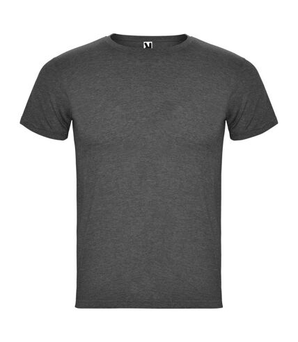 T-shirt fox homme noir chiné Roly