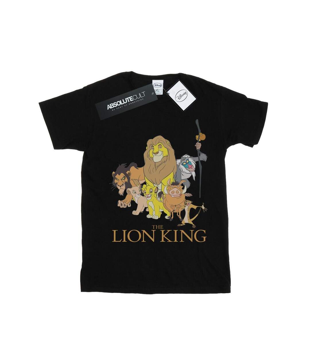 Disney Femmes/Ladies The Lion King Group Cotton Boyfriend T-Shirt (Noir) - UTBI29072-1