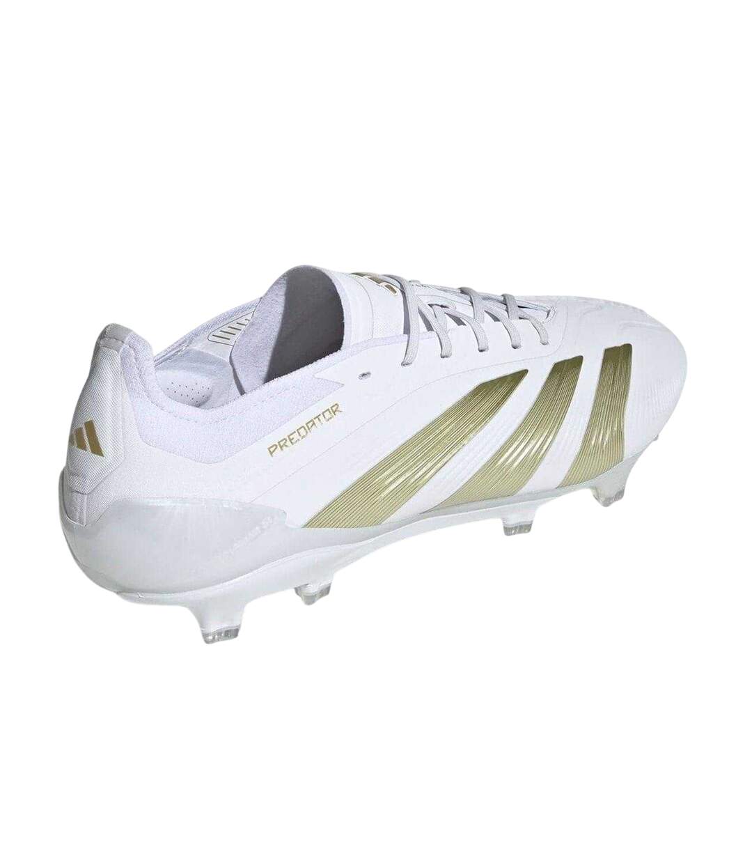Mens Predator Elite Firm Ground Football Boots White Gold Adidas-2