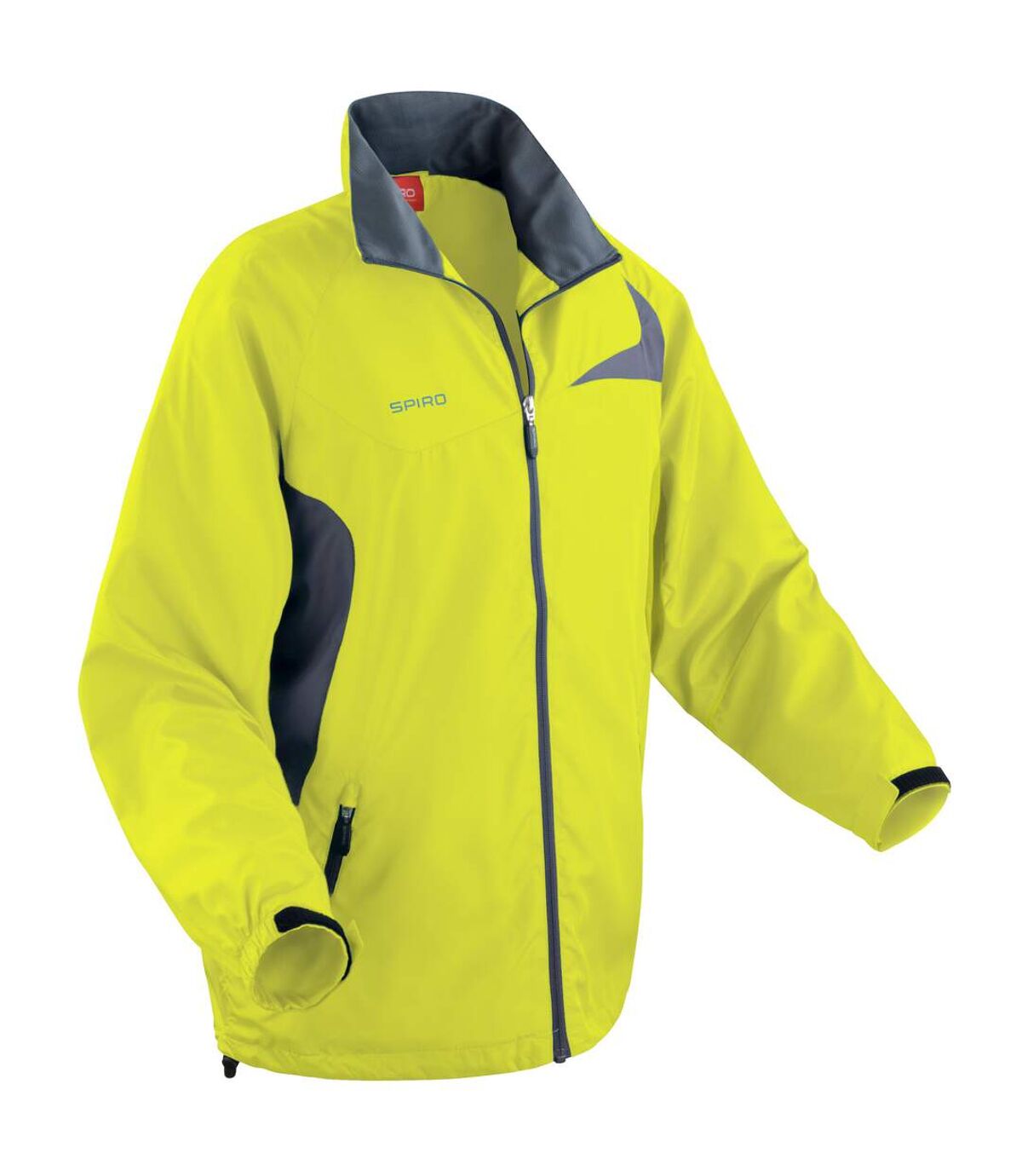 Spiro Mens Micro-Lite Performance Sports Jacket (Lime/Grey) - UTRW1474