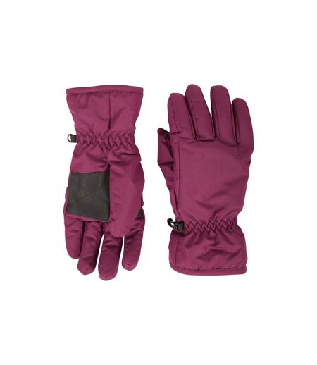 Gants de ski femme violet foncé Mountain Warehouse