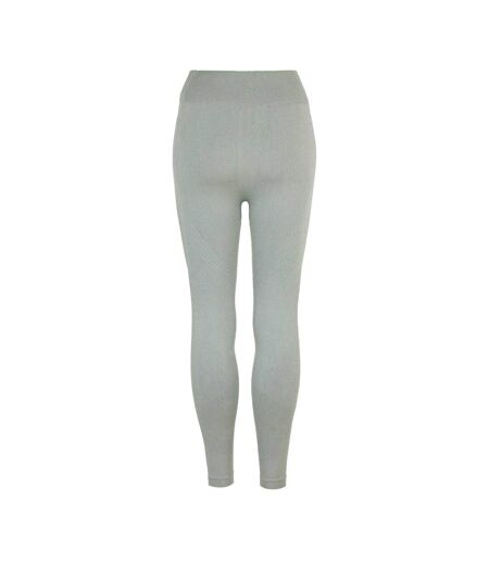 Womens/ladies Seamless High Rise Leggings Sage USA Pro