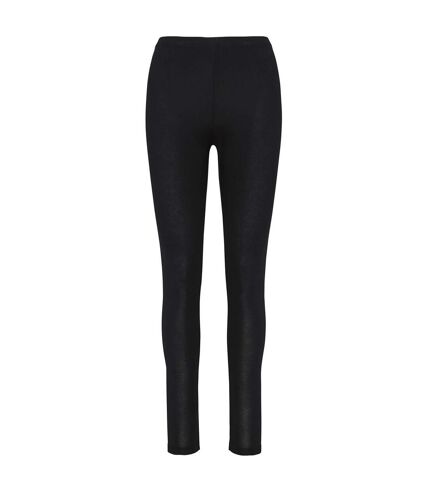 Womens/ladies plain leggings black Proact