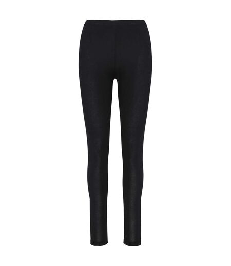 Womens/ladies plain leggings black Proact