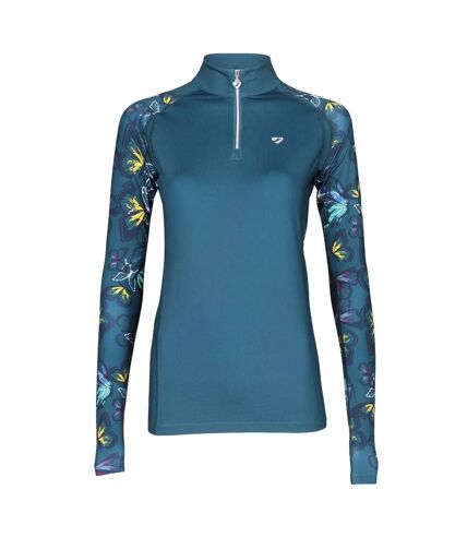 Aubrion Womens/Ladies Hyde Park Butterfly Base Layer Top (Blue) - UTER1928