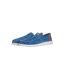 Mens Shoal Washed Canvas Slip-on Lightweight Shoes Denim Weird Fish-4