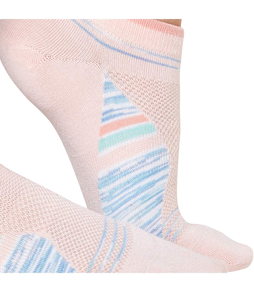 Chaussettes de sport parker tide femme rose / bleu Tavi Noir-2