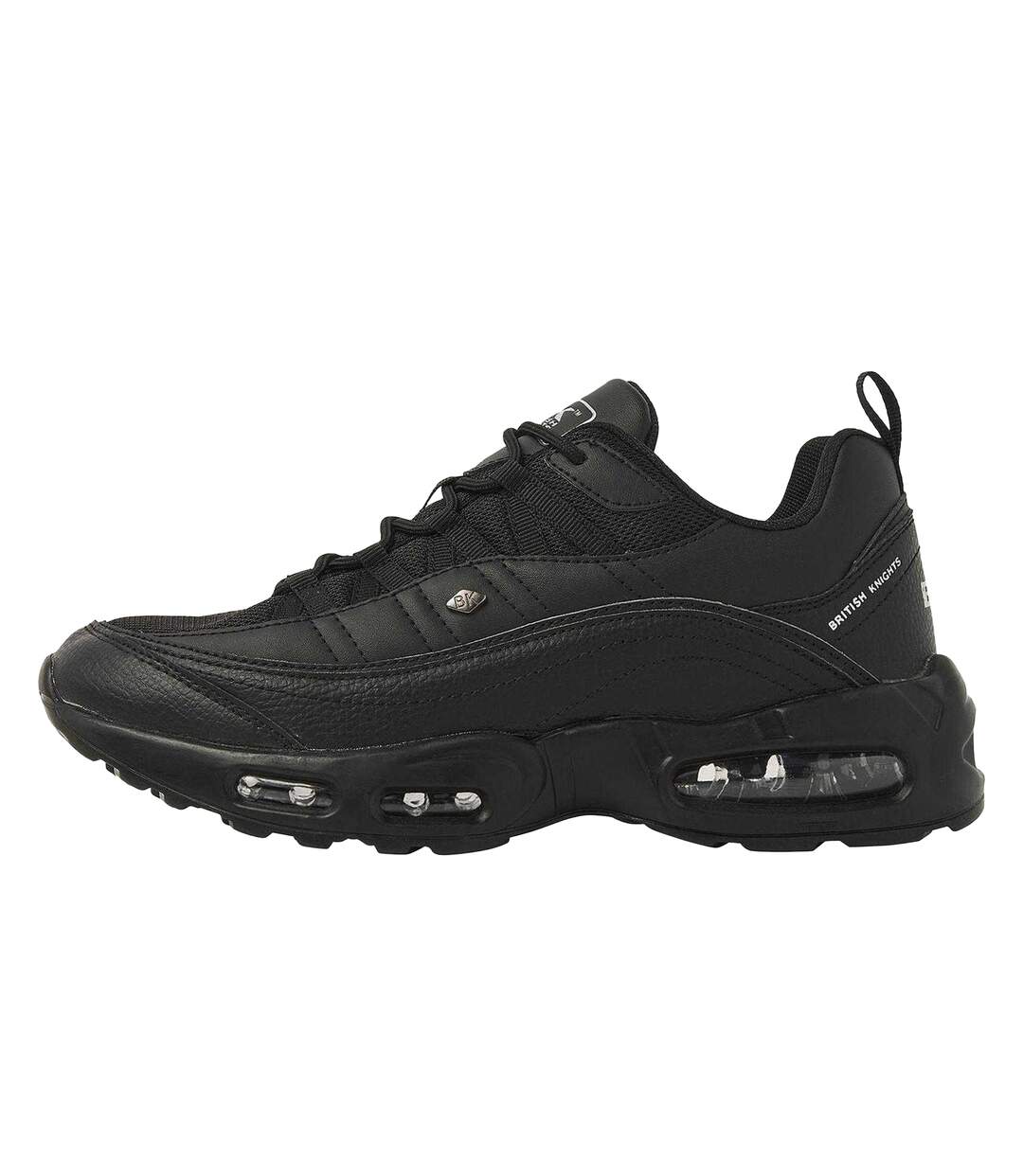 Mens Rise Trainers Black British Knights-2