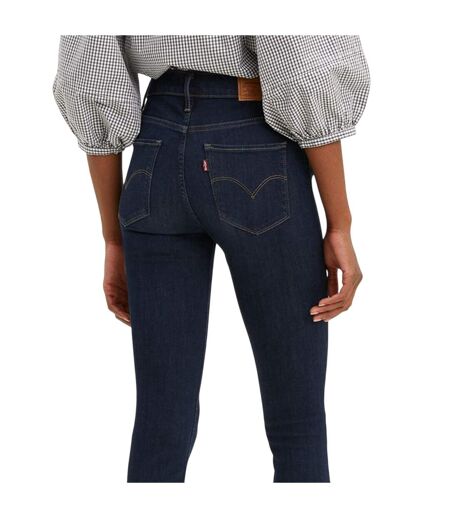Womens/ladies High Rise Skinny Jeans Deep Serenity Levis