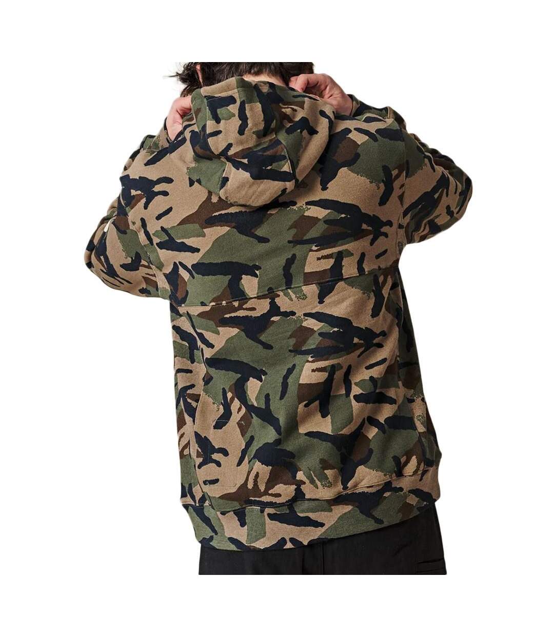 Sweat à Capuche Imprimé Camouflage Homme Globe Burly - S-2