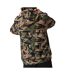 Sweat à Capuche Imprimé Camouflage Homme Globe Burly - L