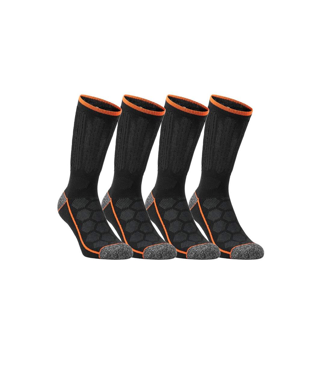 Lot de 4 Paires de Chaussettes hautes de travail Tool Black & Decker-1