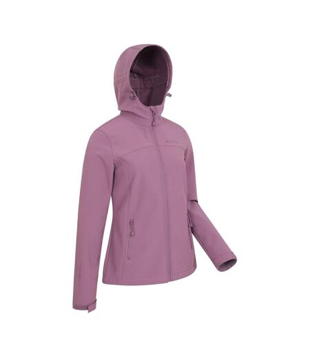 Womens/ladies Exodus Breathable Soft Shell Jacket Dusky Purple Mountain Warehouse