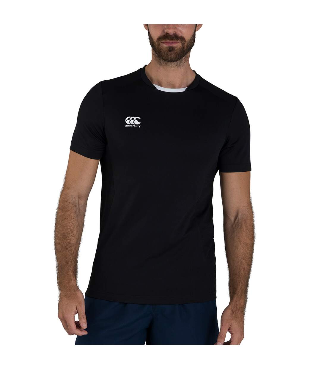 T-shirt club dry adulte noir Canterbury