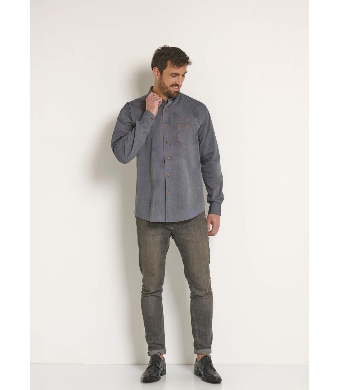 Chemise manches longues en coton-3