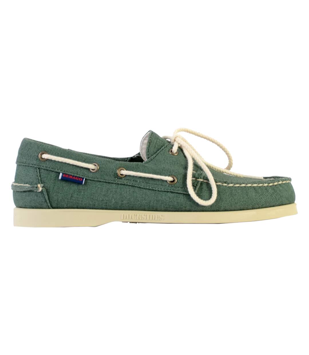 Mocassin à Lacets Docksides Sebago 100Z Washed Canvas-2