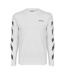 Mens Crew Neck Regular T-shirt White Black Off White-1
