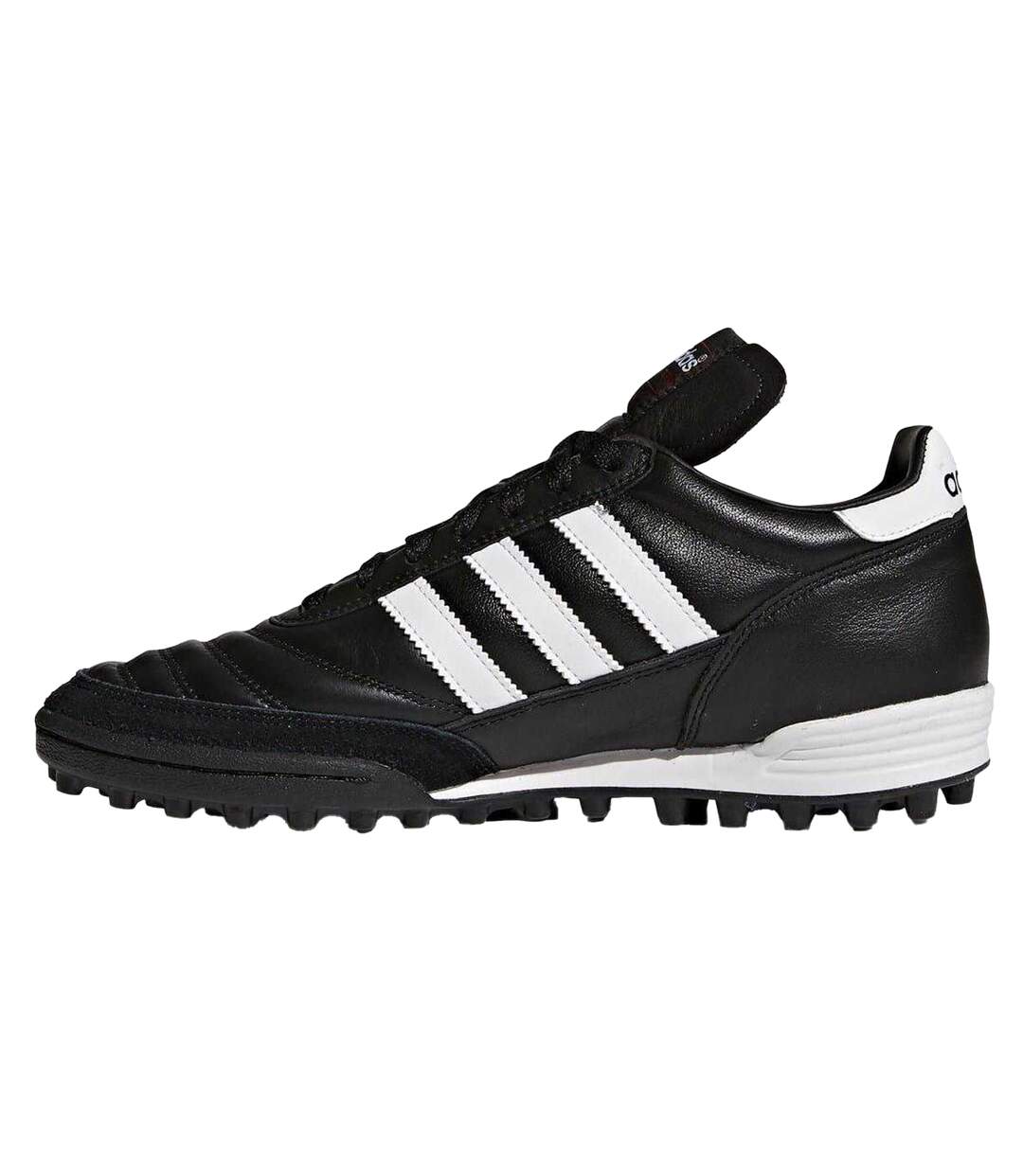 Mens Mundial Team Leather Flat Artificial Ground Football Boots Black White Adidas-3