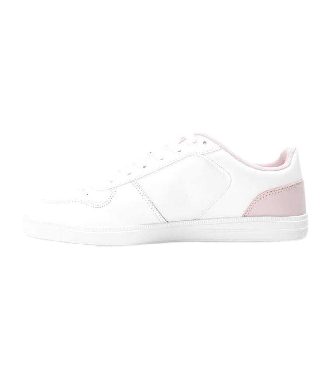 Baskets T-clip Femme Blanc Rose Lacoste-2