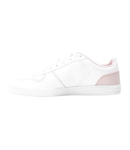 Baskets T-clip Femme Blanc Rose Lacoste
