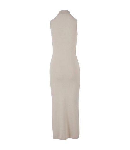 Robe Longue Motif/style Tricoté Femme Beige Urban Classics