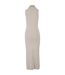 Robe Longue Motif/style Tricoté Femme Beige Urban Classics-2