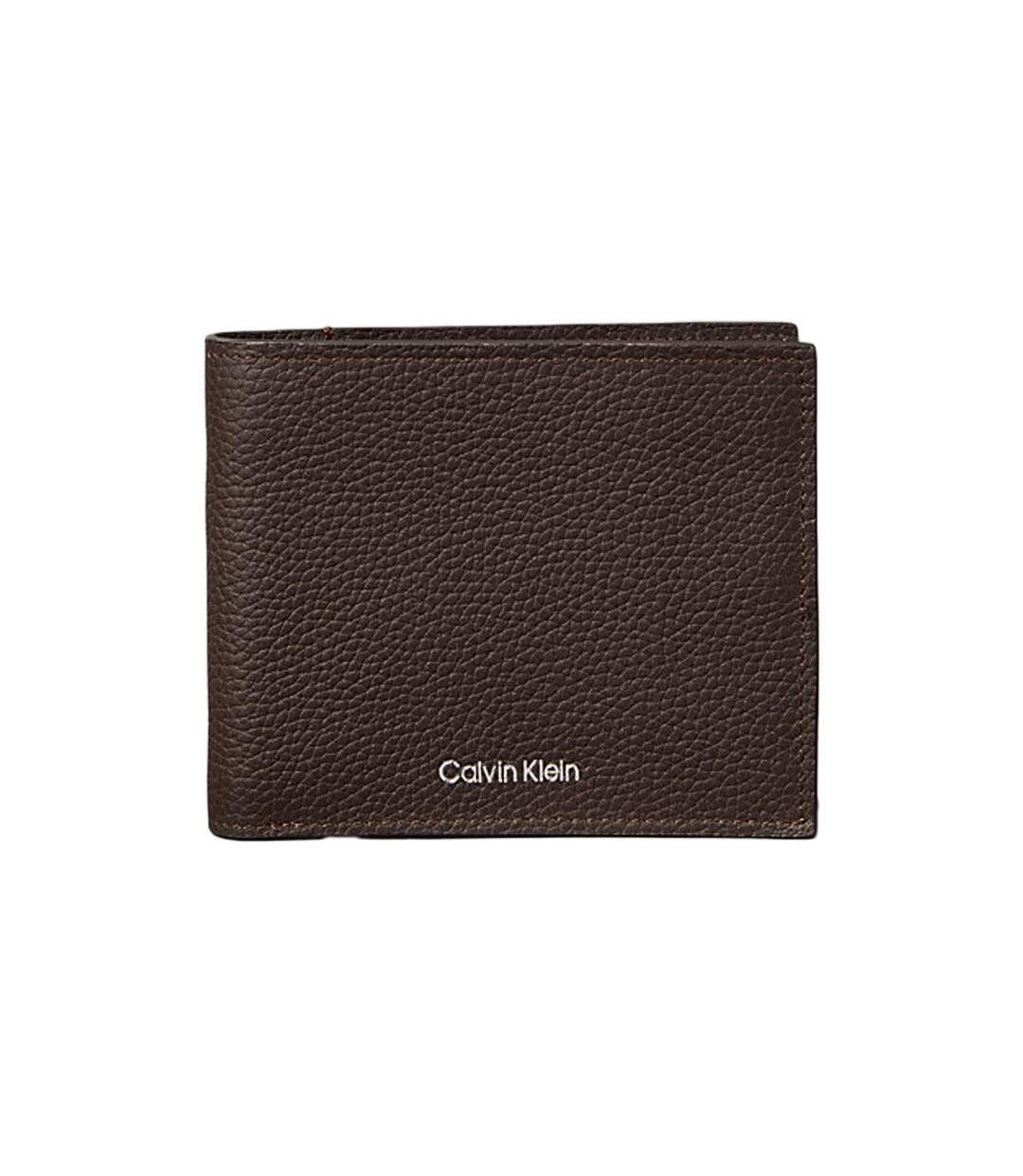 Portefeuille marron homme calvin klein jeans bill-1
