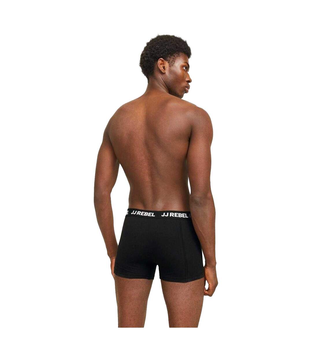 Pack Of 3  Mens Boxer Briefs  Black JJ Rebel-3