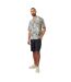 Mens Leaf Print Relaxed Fit Shirt Black Threadbare-1