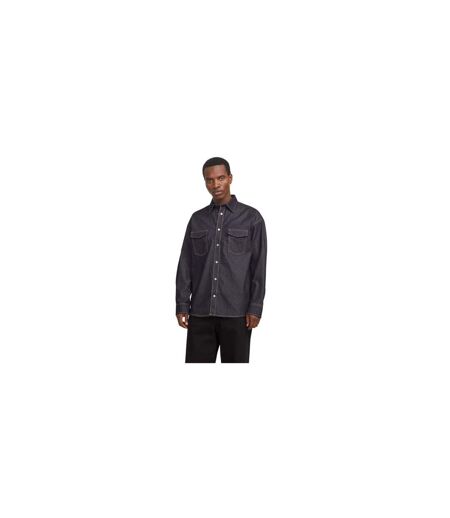 Mens Regular Shirt Dark Denim Jack And Jones