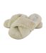 Ladies Novelty Bedroom House Open Toe Slippers with Back-1