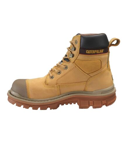 Mens gravel 6 leather safety boots honey CAT Lifestyle