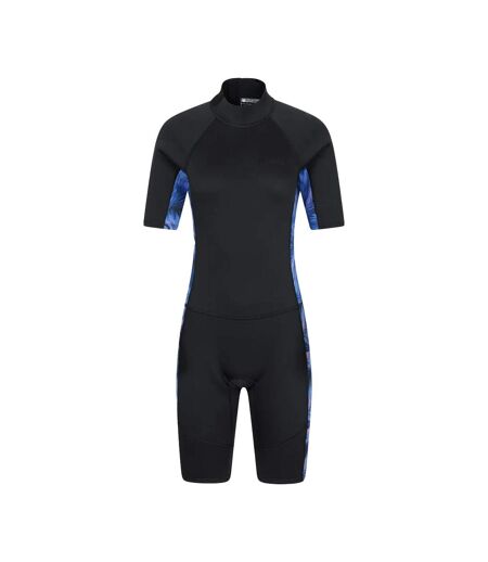 Womens/ladies Shorty Printed Wetsuit Purple Mountain Warehouse