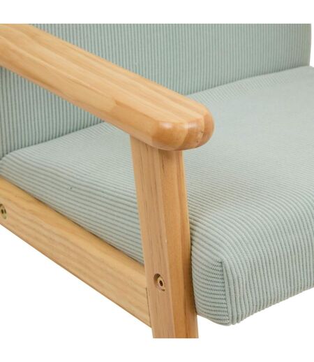 Fauteuil enfant en velours côtelé BASILE - Mer