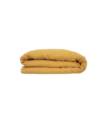 Housse de Couette Lin Adorable 260x240cm Jaune Ocre