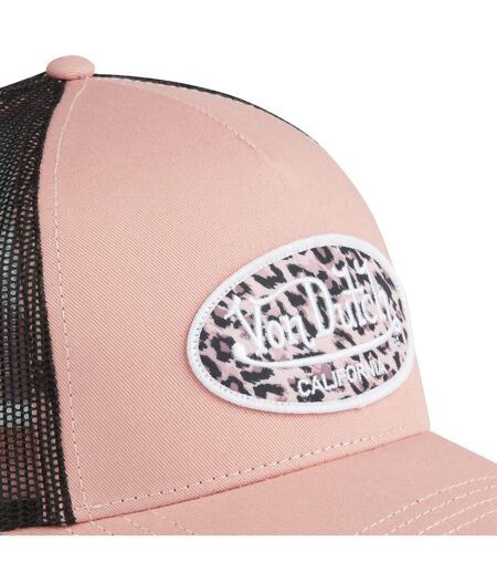 Casquette baseball avec filet femme avec patch imprimé Léopard Vondutch