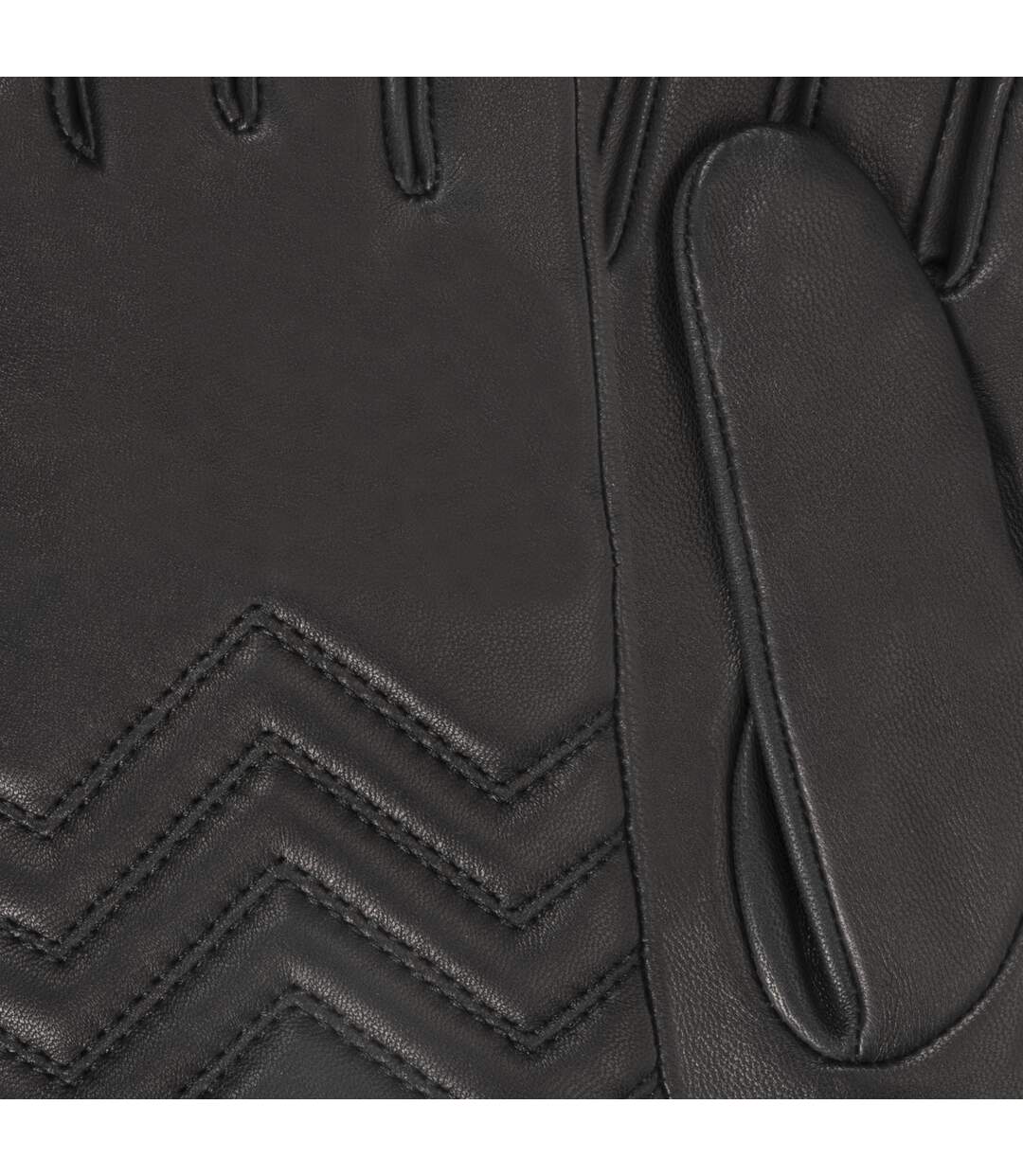 Isotoner Gants femme en cuir d'agneau pleine fleur, doublés soie, tendance et modernes-2