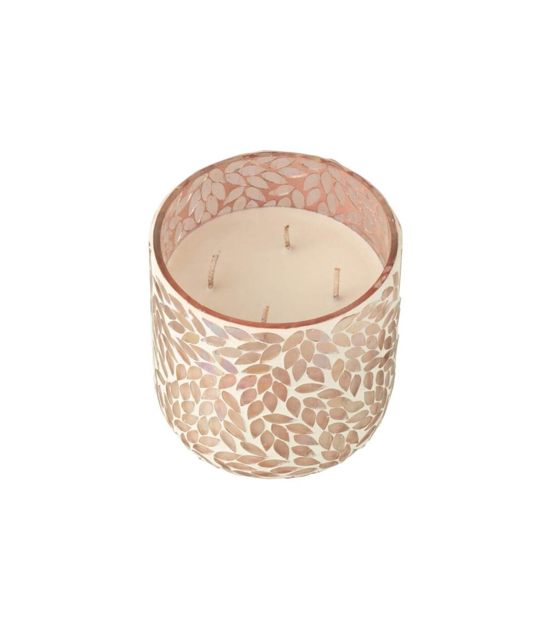 Bougie Parfumée Mosaïque Cyra 15cm Tender Rose-1