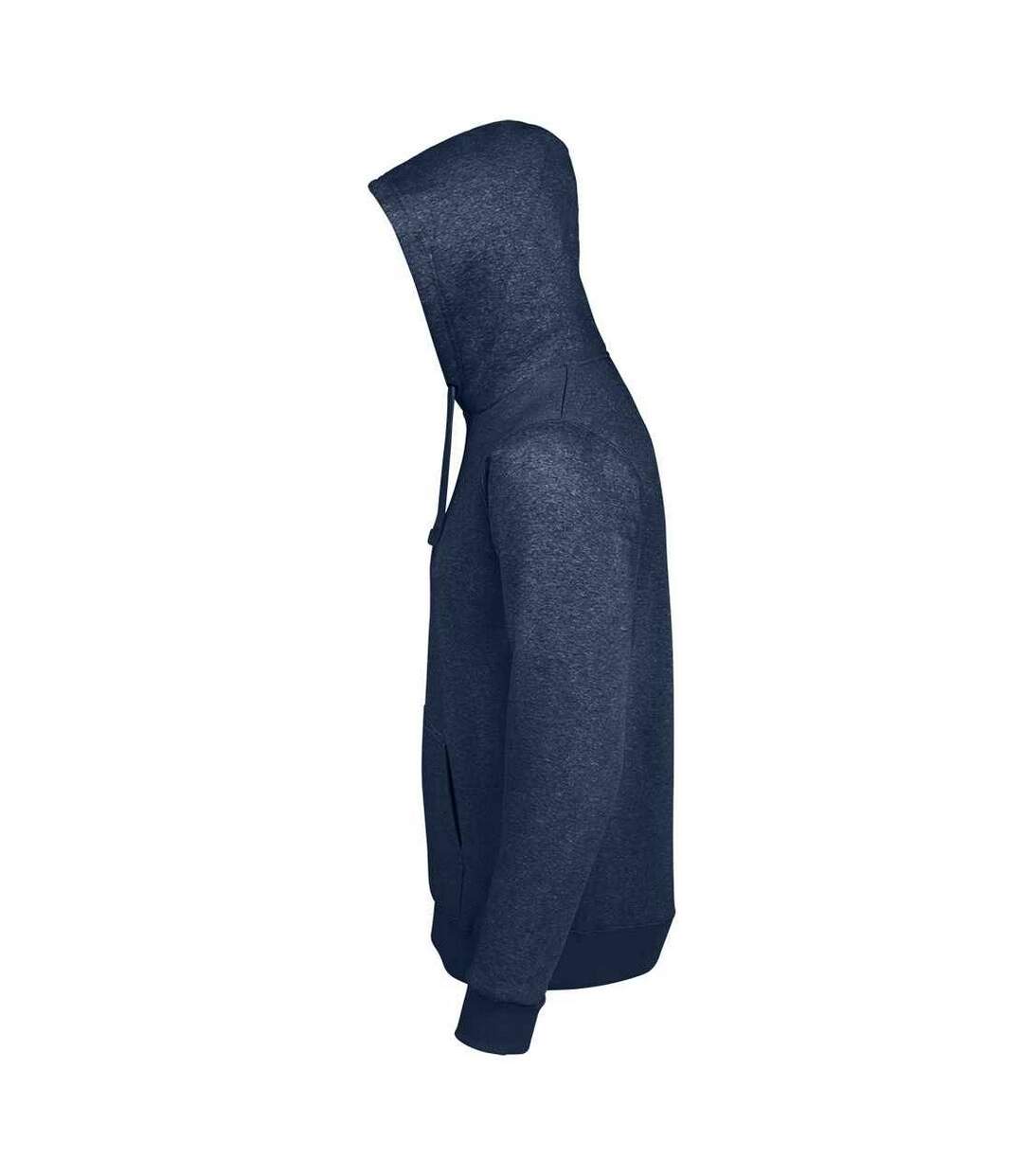 Sweat À Capuche Spencer Homme Bleu Denim Chiné SOLS-3
