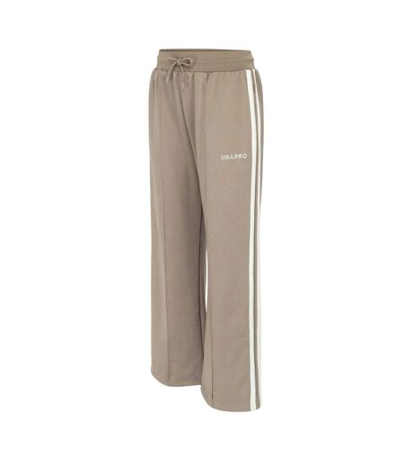 Pantalon De Survêtement Motif/style Rayure Latérale Femme Marron Clair USA Pro