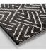 Tapis Tissé Déco Aztek 80x150cm Noir-2