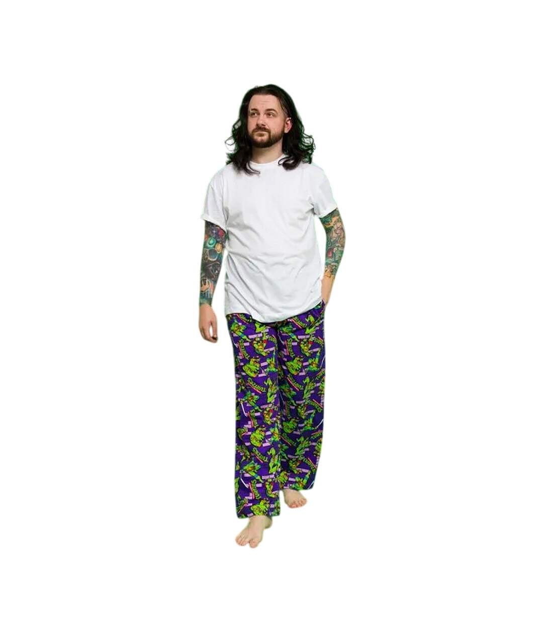 Pantalon De Détente Motif/style Mur Homme Violet Vert Teenage Mutant Ninja Turtles-1
