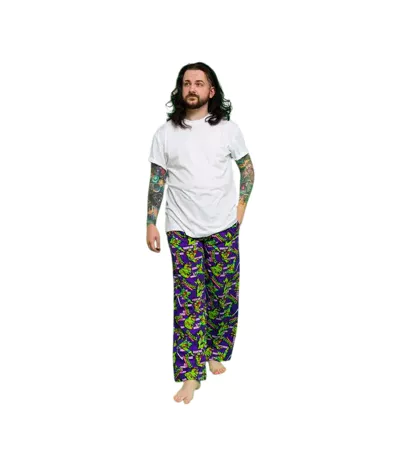 Pantalon De Détente Motif/style Mur Homme Violet Vert Teenage Mutant Ninja Turtles