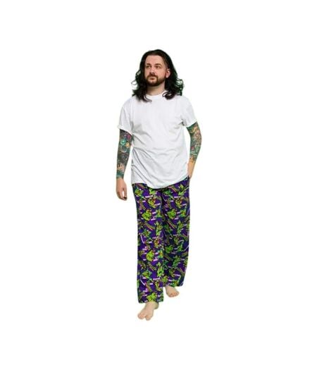 Pantalon De Détente Motif/style Mur Homme Violet Vert Teenage Mutant Ninja Turtles