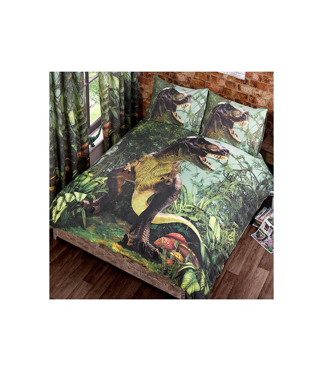 T-rex duvet cover set green Generic-4