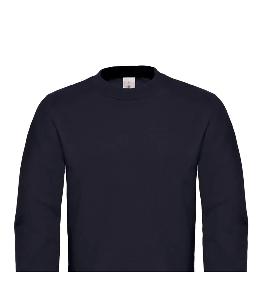 Mens Id.002 Cotton Sweatshirt Black B&C-2